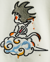 Goku Cloud Line Embroidery Design