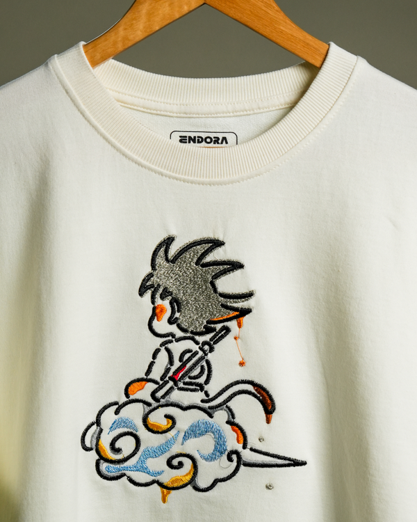 Goku Cloud Line Embroidery Design