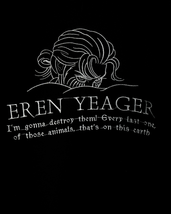 Eren Yeager AOT Embroidery Design